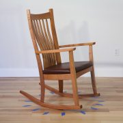 wooden rocking chair