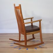 wooden rocking chair