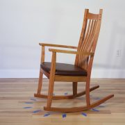 wooden rocking chair