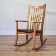 wooden rocking chair