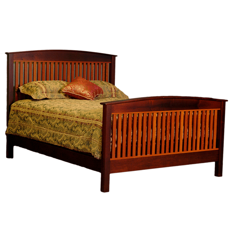 Alder Cherry Oak Wooden Bed Frames, Knotty Alder Bed Frame